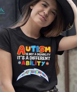 Los Angeles Chargers NFL Autism Is Not A Disability 2024 Shirt