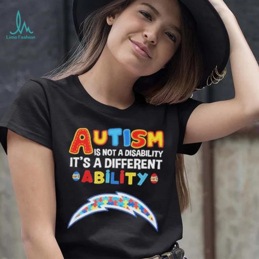 Los Angeles Chargers NFL Autism Is Not A Disability 2024 Shirt