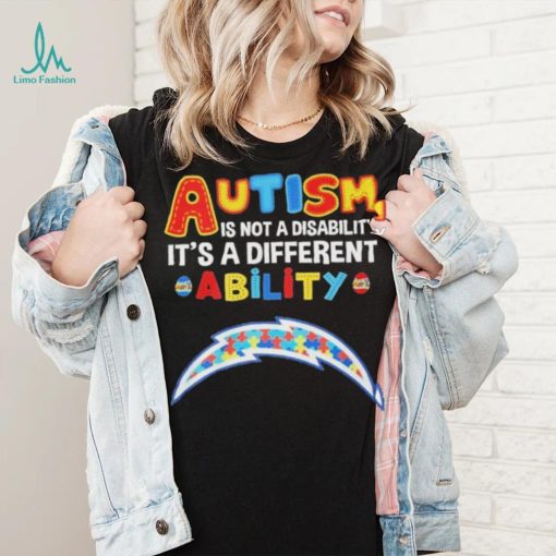 Los Angeles Chargers NFL Autism Is Not A Disability 2024 Shirt