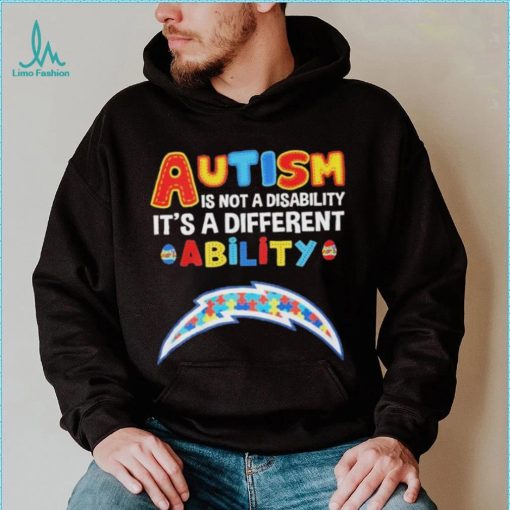 Los Angeles Chargers NFL Autism Is Not A Disability 2024 Shirt