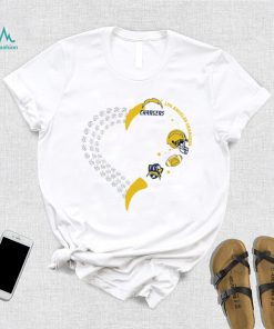 Los Angeles Chargers football heart helmet logo gift shirt, hoodie, sweater, long sleeve and tank top Los Angeles Chargers football heart helmet logo gift shirt
