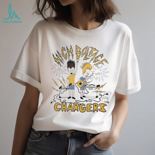 Los Angeles Chargers high boltage X Beavis And Butt Head this is rock shirt