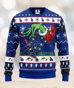 Los Angeles Dodgers Grinch Ugly Christmas Sweater