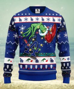 Los Angeles Dodgers Grinch Ugly Christmas Sweater