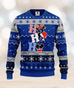 Los Angeles Dodgers MLB Team HoHoHo Mickey Funny Xmas Christmas Gift Men And Women Ugly Christmas Sweater