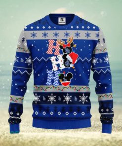 Los Angeles Dodgers MLB Team HoHoHo Mickey Funny Xmas Christmas Gift Men And Women Ugly Christmas Sweater