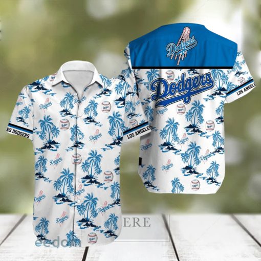 Los Angeles Dodgers MLB White Beach Lover Gift Aloha Hawaiian Shirt