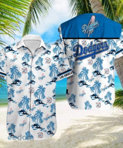 Los Angeles Dodgers MLB White Beach Lover Gift Aloha Hawaiian Shirt