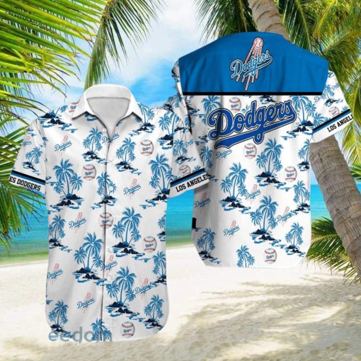 Los Angeles Dodgers MLB White Beach Lover Gift Aloha Hawaiian Shirt