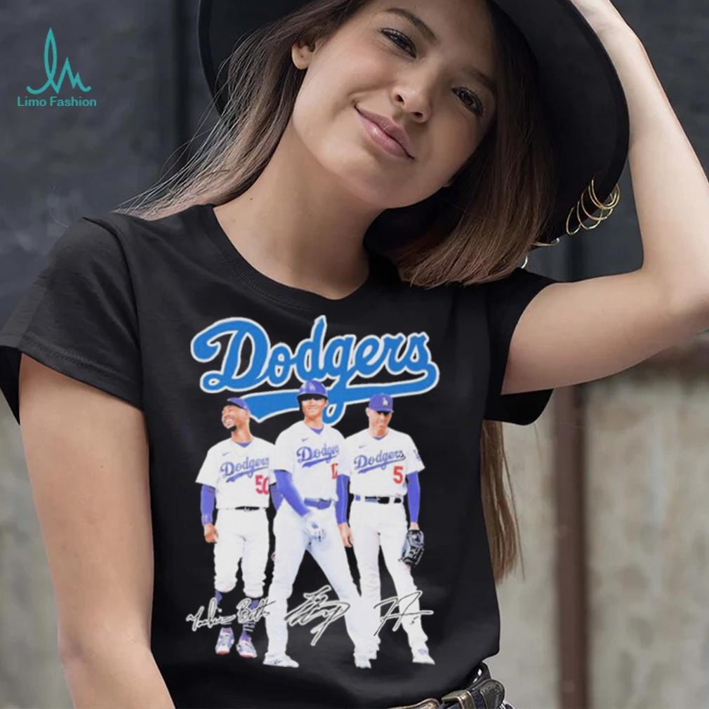 Los Angeles Dodgers Stars Mookie Betts Shohei Ohtani Freddie Freeman T Shirt Los Angeles Dodgers Stars Mookie Betts Shohei Ohtani Freddie Freeman T Shirt