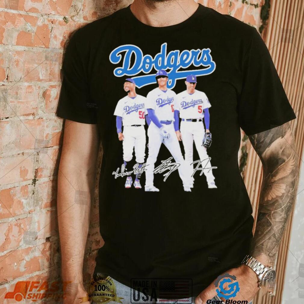 Los Angeles Dodgers Stars Mookie Betts Shohei Ohtani Freddie Freeman T Shirt Los Angeles Dodgers Stars Mookie Betts Shohei Ohtani Freddie Freeman T Shirt