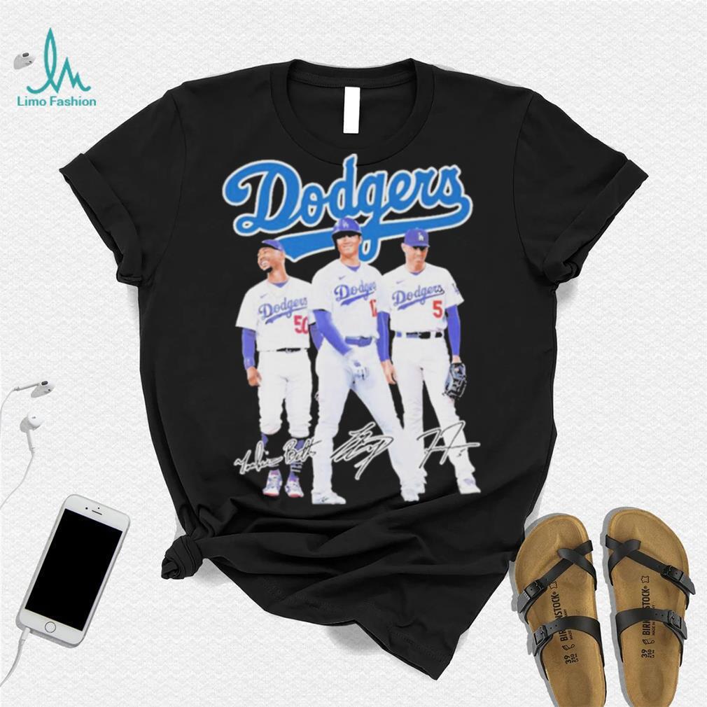 Los Angeles Dodgers Stars Mookie Betts Shohei Ohtani Freddie Freeman T Shirt Los Angeles Dodgers Stars Mookie Betts Shohei Ohtani Freddie Freeman T Shirt