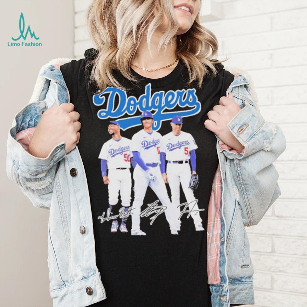 Los Angeles Dodgers Stars Mookie Betts Shohei Ohtani Freddie Freeman T Shirt Los Angeles Dodgers Stars Mookie Betts Shohei Ohtani Freddie Freeman T Shirt
