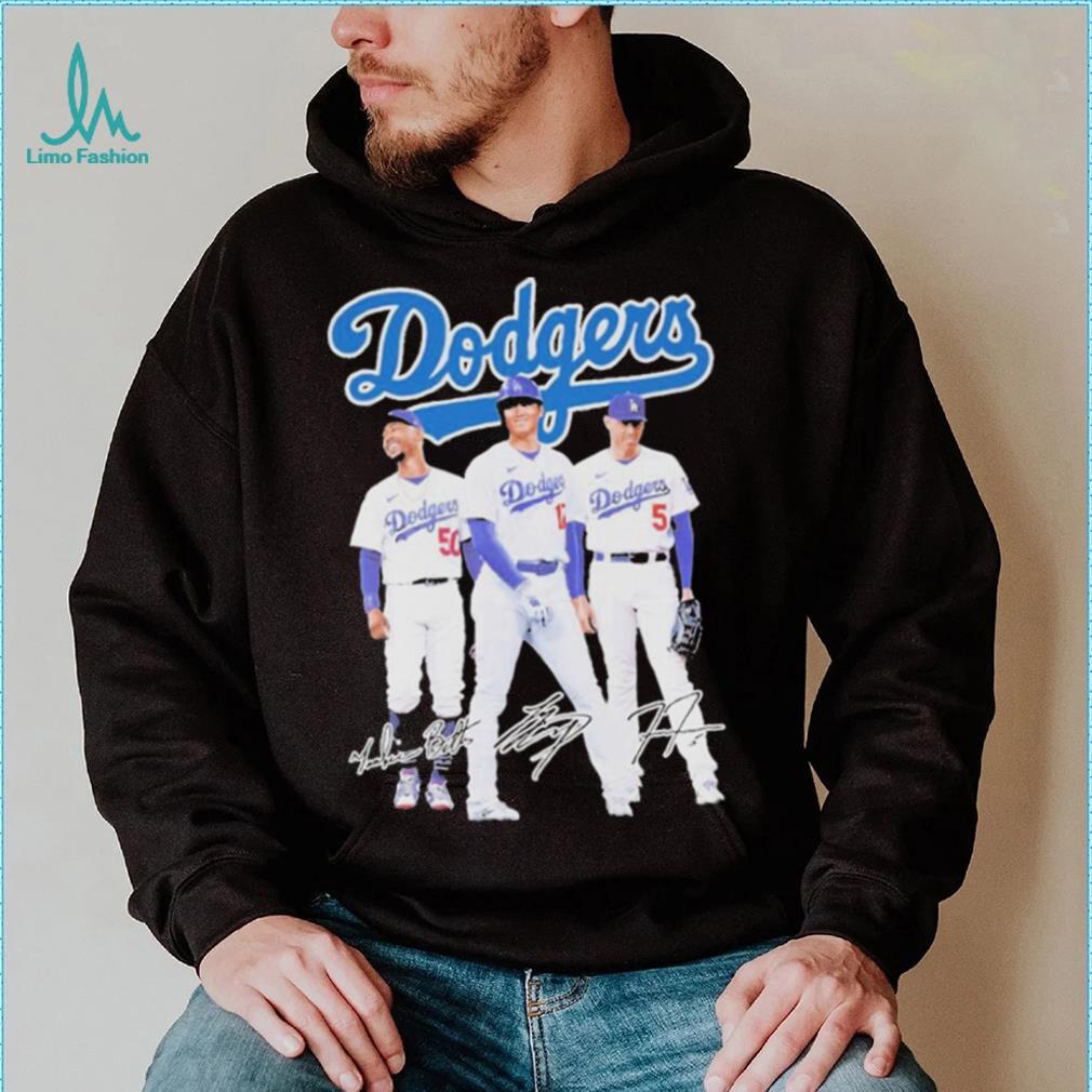 Los Angeles Dodgers Stars Mookie Betts Shohei Ohtani Freddie Freeman T Shirt Los Angeles Dodgers Stars Mookie Betts Shohei Ohtani Freddie Freeman T Shirt