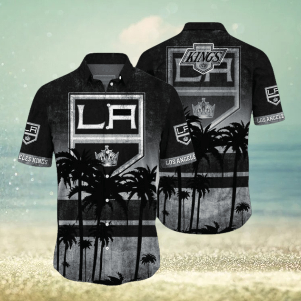 Los Angeles Kings NHL Logo Coconut Tropical Hawaiian Shirt Beach Gift For Fans Los Angeles Kings NHL Logo Coconut Tropical Hawaiian Shirt Beach Gift For Fans