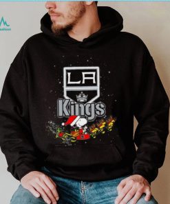Los Angeles Kings NHL Santa Snoopy and Woodstock Christmas T Shirt