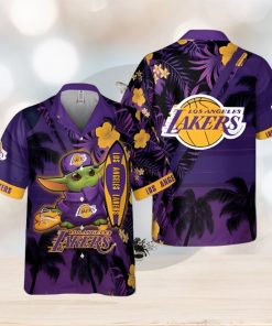 Los Angeles Lakers Baby Yoda National Basketball Association 2024 Hawaiian Shirt