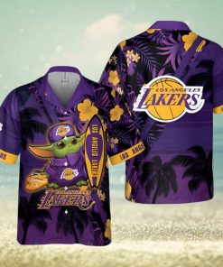 Los Angeles Lakers Baby Yoda National Basketball Association 2024 Hawaiian Shirt