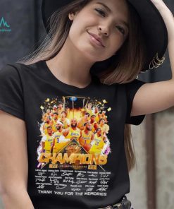 Los Angeles Lakers Champions 2023 thank you for the memories shirt
