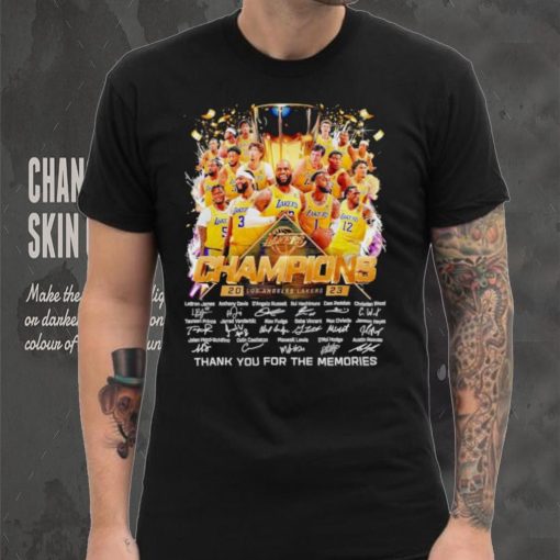 Los Angeles Lakers Champions 2023 thank you for the memories shirt