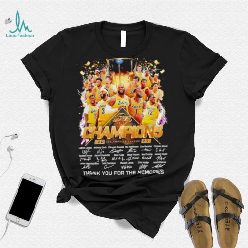 Los Angeles Lakers Champions 2023 thank you for the memories shirt