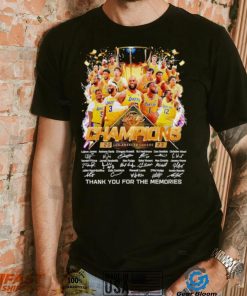 Los Angeles Lakers Champions 2023 thank you for the memories shirt