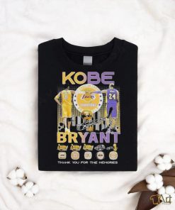 Los Angeles Lakers Champions Nba Finals Kobe Bryant Thank You For The Memories Signature Shirt
