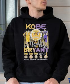 Los Angeles Lakers Champions Nba Finals Kobe Bryant Thank You For The Memories Signature Shirt