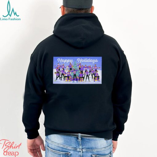 Los Angeles Lakers Family Happy Holidays Christmas 2023 Poster T Shirt