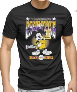 Los Angeles Lakers Mickey Mouse NBA in Season Tournament Champions 2023 Shirt
