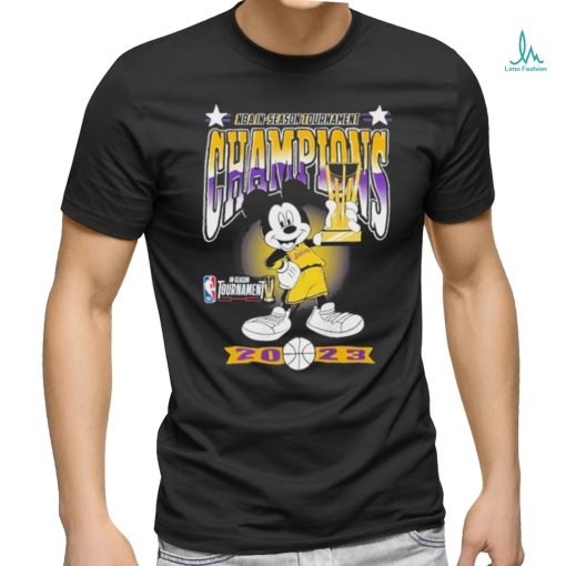 Los Angeles Lakers Mickey Mouse NBA in Season Tournament Champions 2023 Shirt