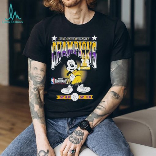 Los Angeles Lakers Mickey Mouse NBA in Season Tournament Champions 2023 Shirt