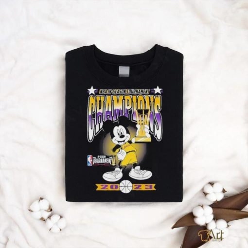 Los Angeles Lakers Mickey Mouse NBA in Season Tournament Champions 2023 Shirt