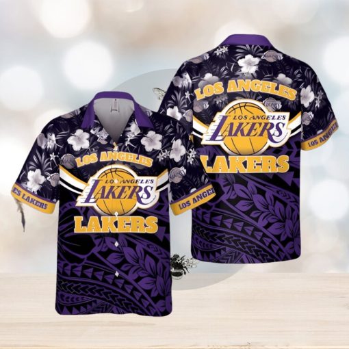 Los Angeles Lakers National National Basketball Association 2024 Polynesian Pattern Hawaiian Shirt