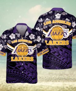 Los Angeles Lakers National National Basketball Association 2024 Polynesian Pattern Hawaiian Shirt