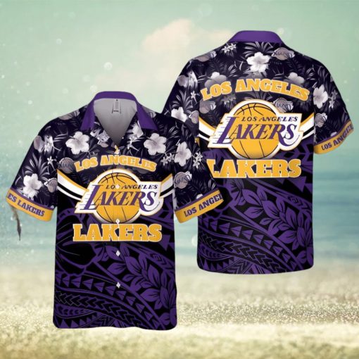 Los Angeles Lakers National National Basketball Association 2024 Polynesian Pattern Hawaiian Shirt