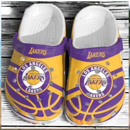 Los Angeles Lakers Purple Yellow Nba Crocs