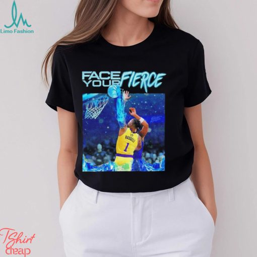 Los Angeles Lakers face your fierce D’Angelo Russell DLO ice dunk shirt
