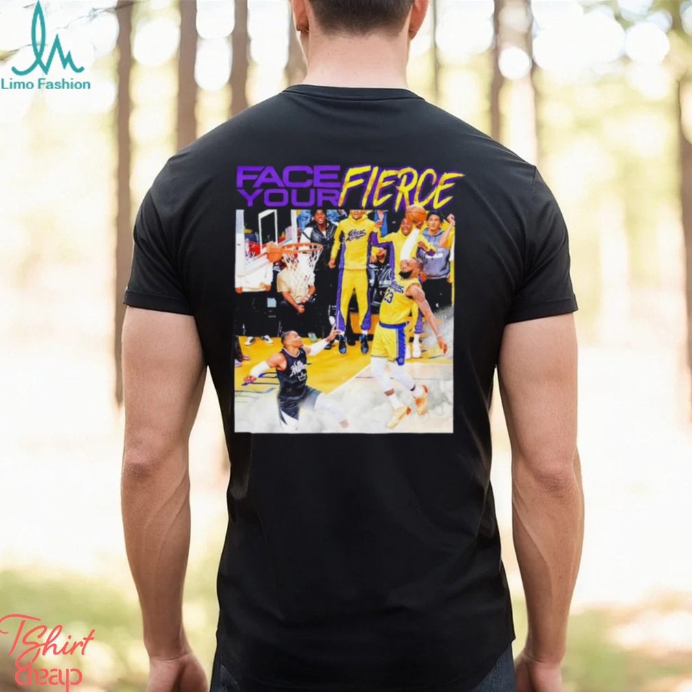 Los Angeles Lakers face your fierce flight number 23 takeoff shirt Los Angeles Lakers face your fierce flight number 23 takeoff shirt