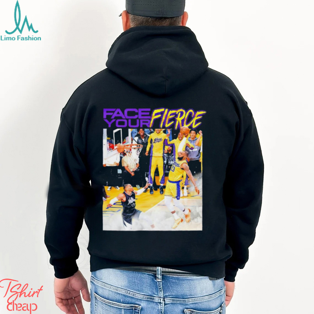 Los Angeles Lakers face your fierce flight number 23 takeoff shirt Los Angeles Lakers face your fierce flight number 23 takeoff shirt