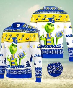 Los Angeles Rams Grinch Ugly Christmas Sweater Xmas 3D Printed Christmas Sweater Gift