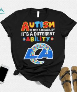 Los Angeles Rams NFL Autism Is Not A Disability 2024 Shirt