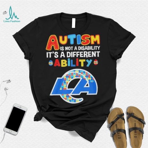 Los Angeles Rams NFL Autism Is Not A Disability 2024 Shirt