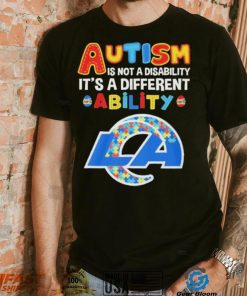 Los Angeles Rams NFL Autism Is Not A Disability 2024 Shirt