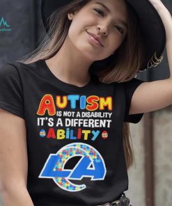 Los Angeles Rams NFL Autism Is Not A Disability 2024 Shirt