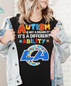 Los Angeles Rams NFL Autism Is Not A Disability 2024 Shirt