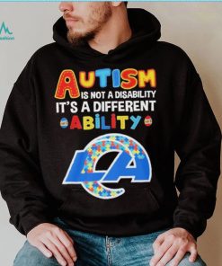 Los Angeles Rams NFL Autism Is Not A Disability 2024 Shirt