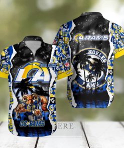 Los Angeles Rams NFL Hawaiian Shirt Custom Name 3D All Over Printed Hawaii Shirt