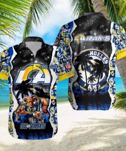 Los Angeles Rams NFL Hawaiian Shirt Custom Name 3D All Over Printed Hawaii Shirt