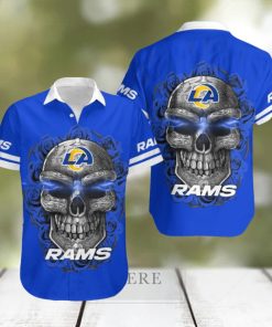 Los Angeles Rams Skull 3D Hawaiian Shirt Summer Collection